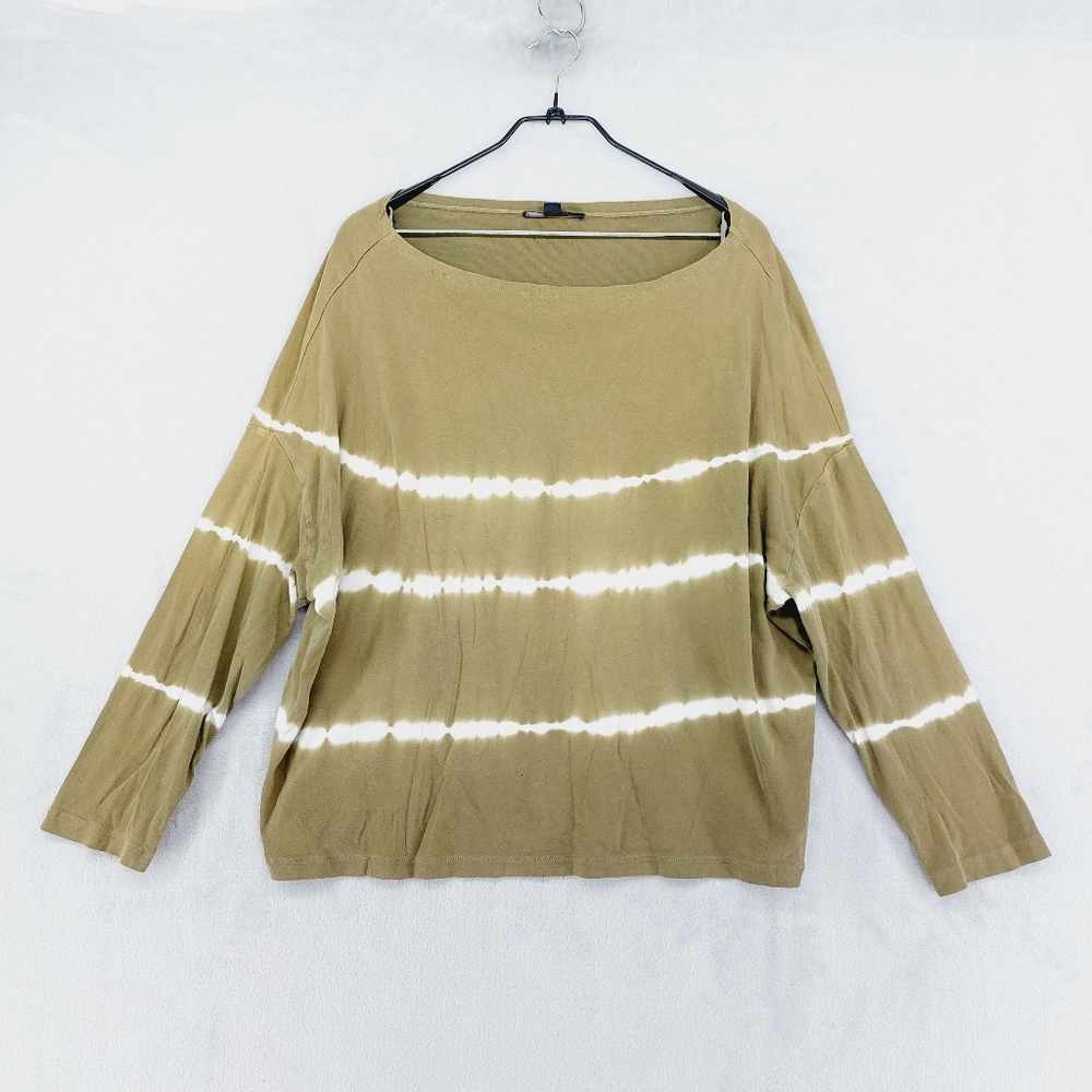 NWT All Saints Rita Oversize Tie Dye Long Sleeve T-shirt P3422